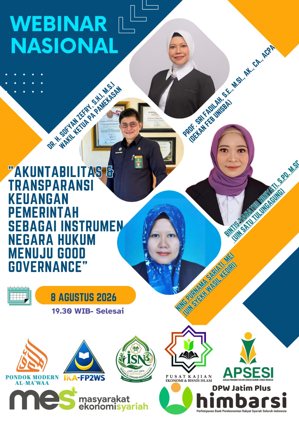 LPK EBIS Gelar Webinar Nasional: “Akuntabilis dan Transparansi Keuangan Pemerintah Sebagai Instrument Negara Hukum Menuju Good Governance”